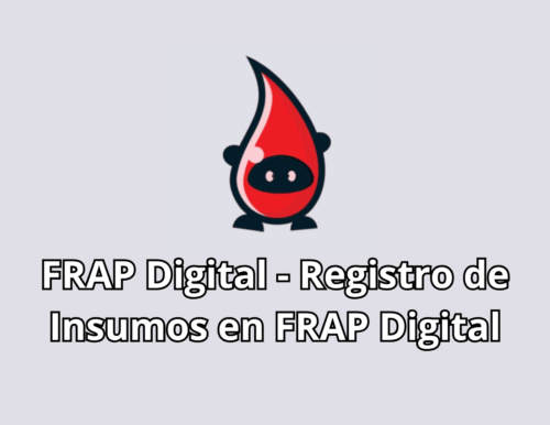 FRAP Digital - Registro de Insumos